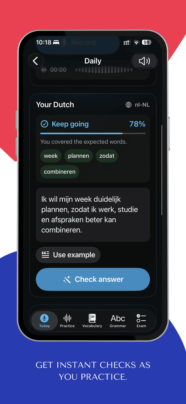Fatti capire al lavoro in DutchUp on iPhone